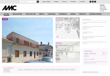 14.10.2015 – Our single-story dwelliing extension in Bordeaux is now published on the AMC web site!