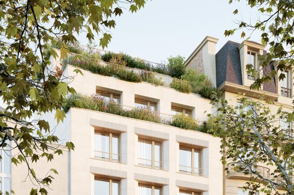 Surélévation et création de logements collectifs et services, Paris - Atelier Krauss Architecture